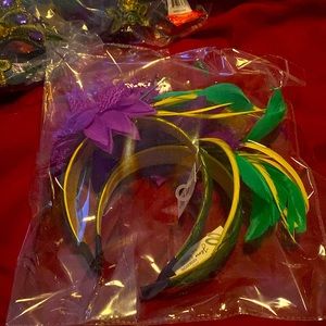 Beautiful, purple, gold, and green Mardi Gras headbands!